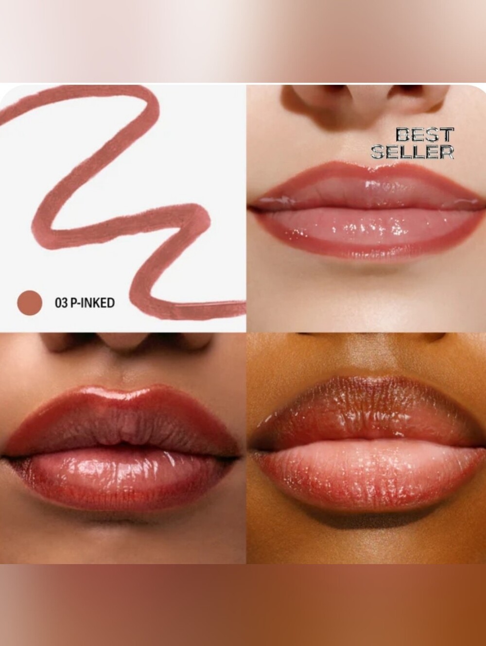 Sacheu Peel Off Lip Liner Stay-n Lip Stain in p-INKED 03
